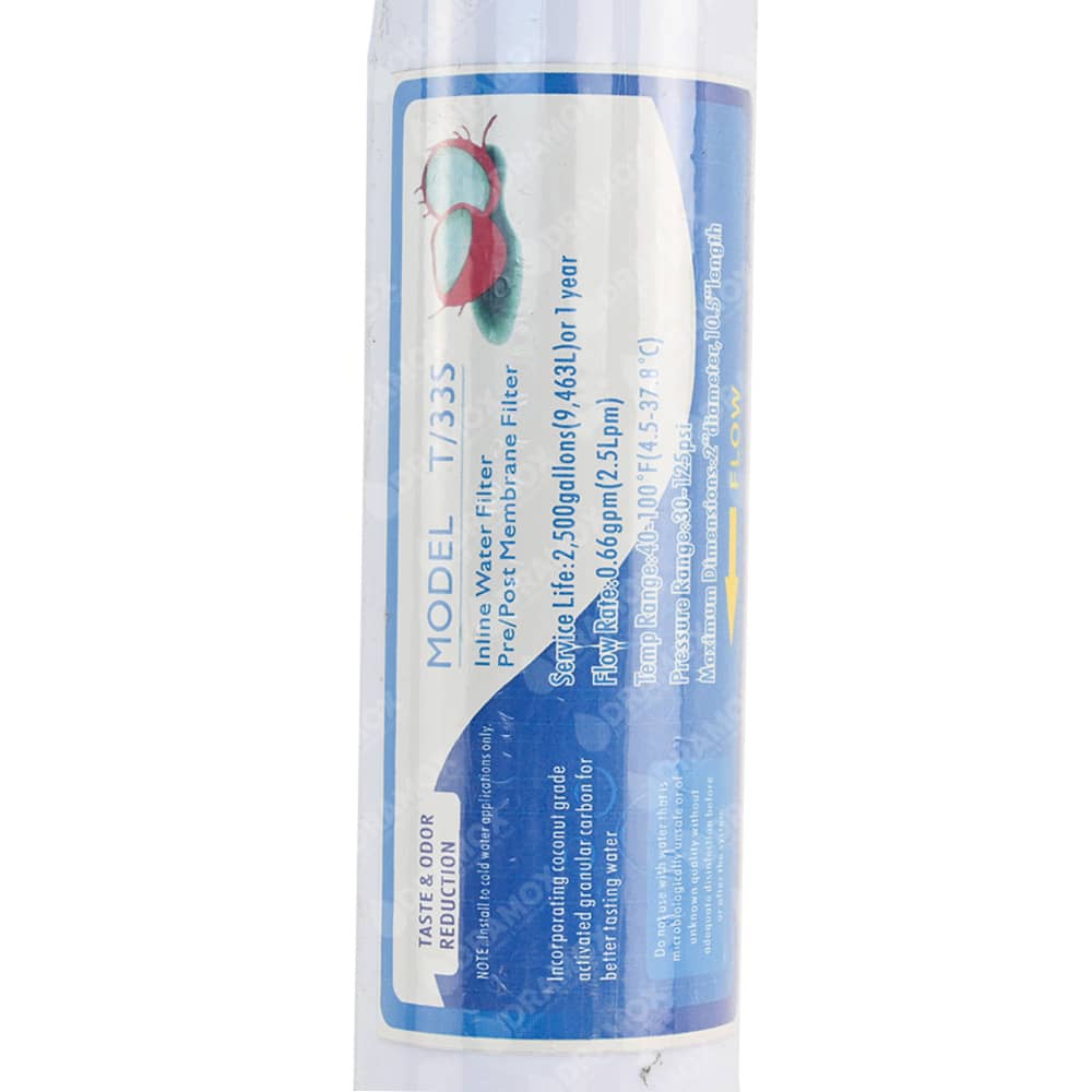 Filtro T33 post osmosis inversa